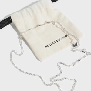 Minimalist silver chain necklace